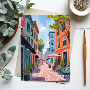 Carte Postale Tableau de Newport Rhode Island