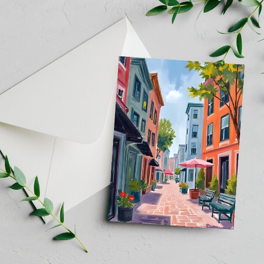 Carte Postale Tableau de Newport Rhode Island