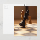 Carte Postale Tableau des échecs (Devant / Derrière)