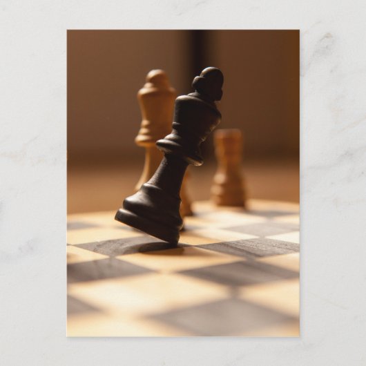 Carte Postale Tableau des échecs (Devant)