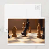 Carte Postale Tableau des échecs (Devant / Derrière)