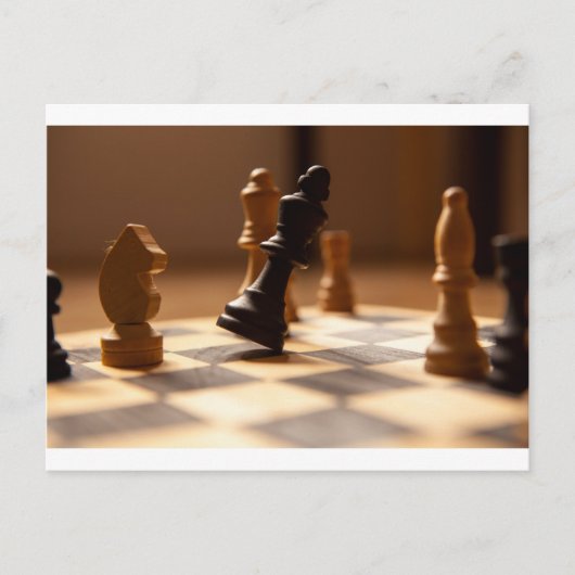 Carte Postale Tableau des échecs (Devant)