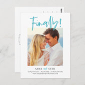 Carte Postale Tableau Enfin COULEUR MODIFIABLE Enregistrer La Da (Devant / Derrière)