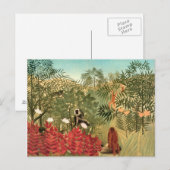 Carte Postale Tableau Henri Rousseau (Devant / Derrière)