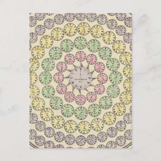 Carte Postale Tableau horaire (Devant)