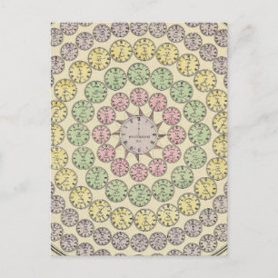 Carte Postale Tableau horaire