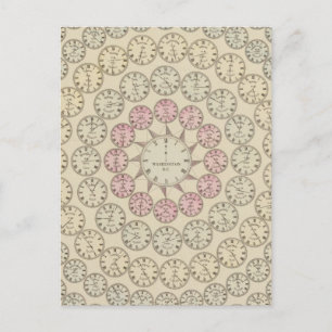 Carte Postale Tableau horaire