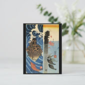 Carte Postale Tableau japonais c. Années 1800 (Debout devant)