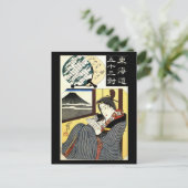 Carte Postale Tableau japonais c. Années 1800 (Debout devant)