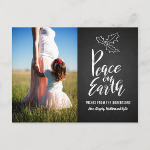 Carte Postale Tableau La Paix Sur Terre Photo typographique