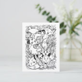 Carte postale Tableau Little Foxes (Debout devant)