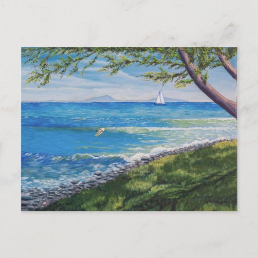 Carte Postale Tableau marin de Crescent Head Beach (Devant)