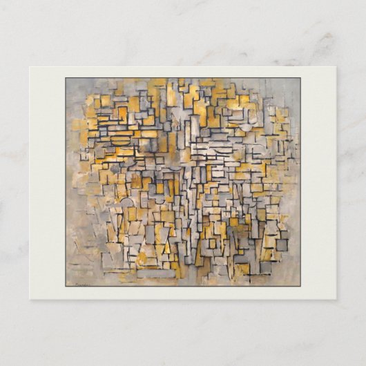 Carte Postale Tableau n° 2 Composition n° VII Piet Mondrian (Devant)