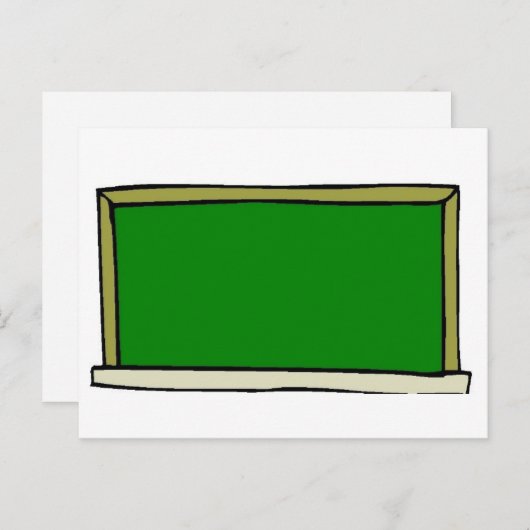 Carte Postale Tableau noir (Devant / Derrière)