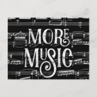 Tableau noir de musique - Musicien noir et blanc
