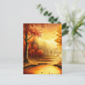 Carte Postale Tableau paysage d'automne-2 (Debout devant)