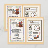 Carte Postale Tableau périodique Dragon - Ruthénium (Devant / Derrière)