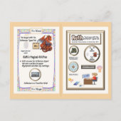 Carte Postale Tableau périodique Dragon - Ruthénium (Dos)