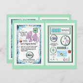 Carte Postale Tableau Périodique Dragon - Sodium (Devant / Derrière)