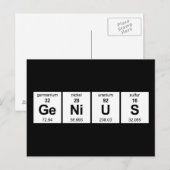 Carte Postale Tableau périodique GeNiUS (Devant / Derrière)