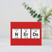 Carte Postale Tableau périodique NErDs (Debout devant)