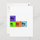 Carte Postale Tableau périodique Nerdy Products (Devant / Derrière)