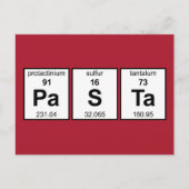 Carte Postale Tableau périodique PaSTa (Devant)