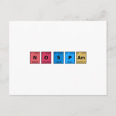 Carte Postale Tableau périodique sans spam (Devant)