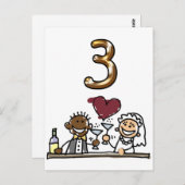 Carte Postale Tableau personnalisé Numéro 3 (Devant / Derrière)