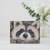 Carte Postale Tableau Raccoon (Debout devant)
