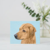 Carte Postale Tableau Rhodesian Ridgeback - Art Chien original (Debout devant)