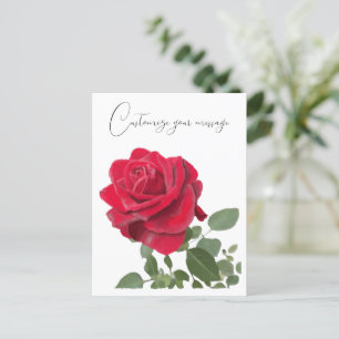 Carte Postale Tableau rose rouge