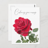 Carte Postale Tableau rose rouge (Devant / Derrière)