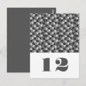 Carte postale Tableau Triangles géométriques gris (Devant / Derrière)