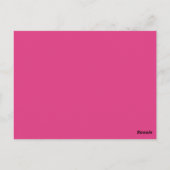 Carte postale Tableau Triangles géométriques rose (Dos)