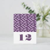 Carte postale Tableau Triangles géométriques viole (Debout devant)