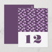 Carte postale Tableau Triangles géométriques viole (Devant / Derrière)