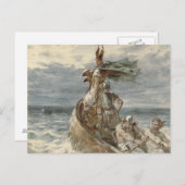Carte Postale Tableau vintage Vikings Raiding (1873) (Devant / Derrière)