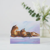 Carte Postale Tableaux des marches blanches (Debout devant)