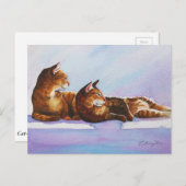 Carte Postale Tableaux des marches blanches (Devant / Derrière)