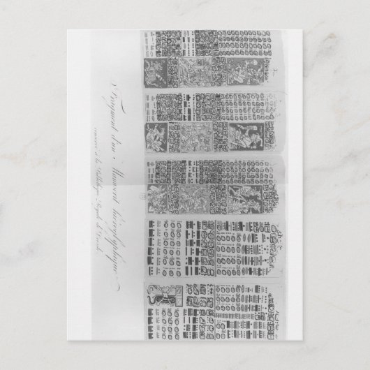 Carte Postale Tables astronomiques mayas avec éclipses (Devant)