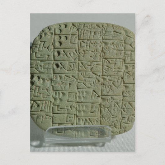 Carte Postale Tablet avec script cuneiform (Devant)