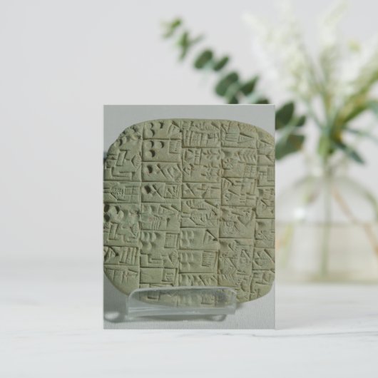 Carte Postale Tablet avec script cuneiform (Debout devant)