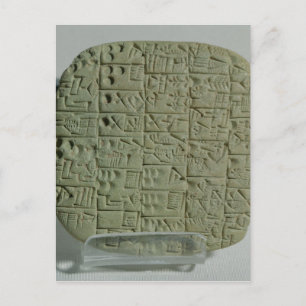 Carte Postale Tablet avec script cuneiform
