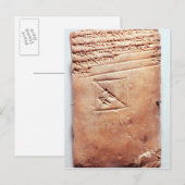 Carte Postale Tablette avec script cuneiform, c.1830-1530 BC (Devant / Derrière)