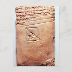 Carte Postale Tablette avec script cuneiform, c.1830-1530 BC