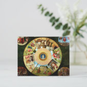 Carte Postale Tablette des sept péchés mortels (Debout devant)