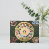 Carte Postale Tablette des sept péchés mortels (Debout devant)