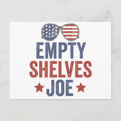 Carte Postale Tablettes vides Joe Funyy Conservateur Anti-Libéra (Devant)