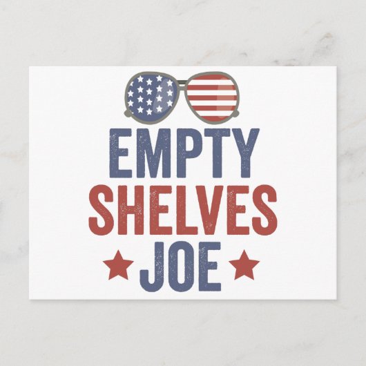 Carte Postale Tablettes vides Joe Funyy Conservateur Anti-Libéra (Devant)